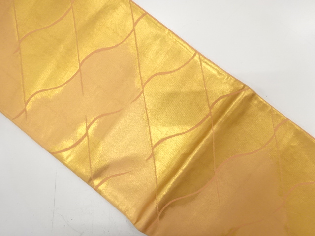 JAPANESE KIMONO / ANTIQUE FUKURO OBI / SILK / WOVEN TILES